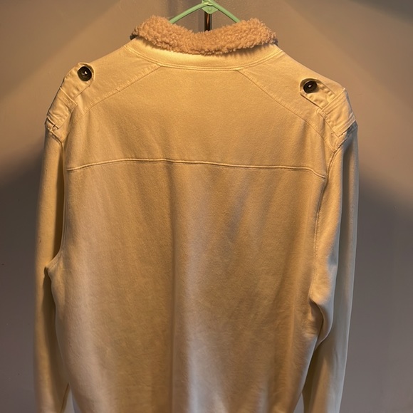 White Calvin Klein Zip up Jacket Large - Picture 2 of 2